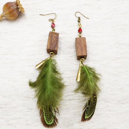 Boho Feather Earrings