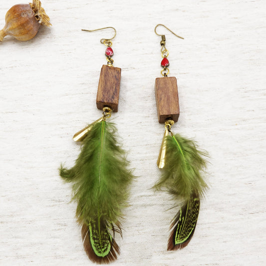 Boho Feather Earrings