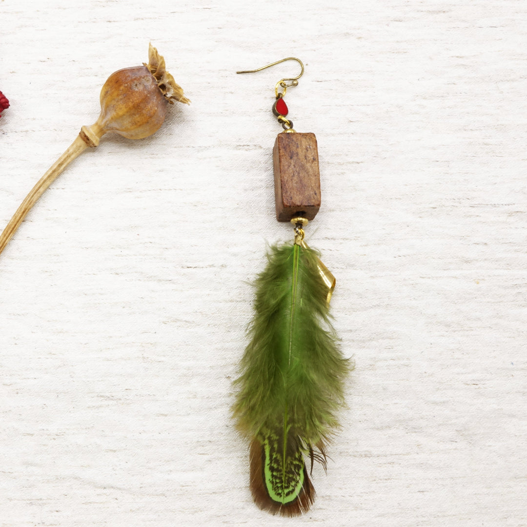 Boho Feather Earrings