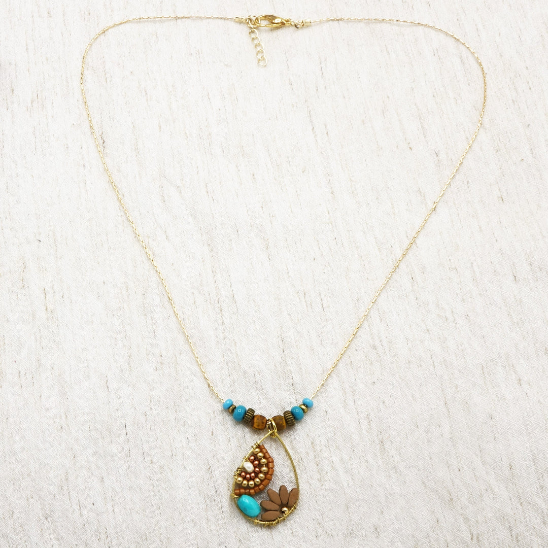 Handwired Flower Necklace