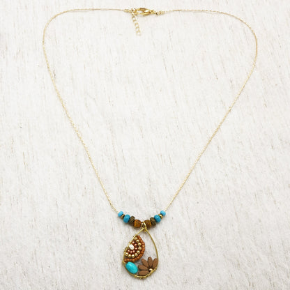Handwired Flower Necklace