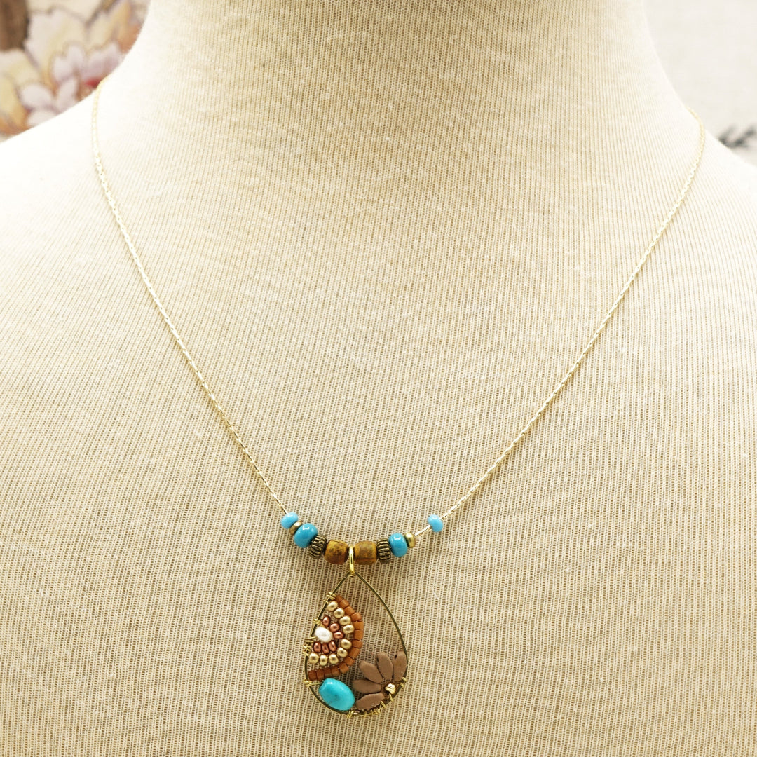 Handwired Flower Necklace