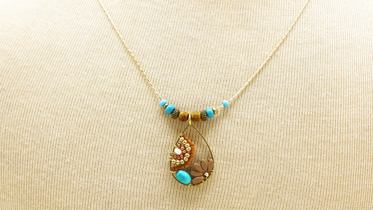 Handwired Flower Necklace