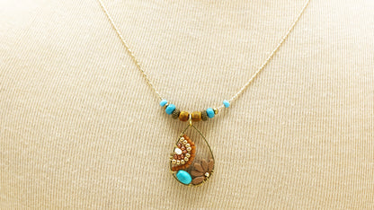 Handwired Flower Necklace
