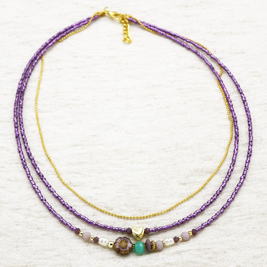 Boho Beaded Festival Necklace