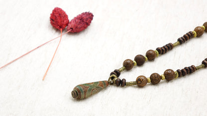 Beaded Long Tribal Necklace