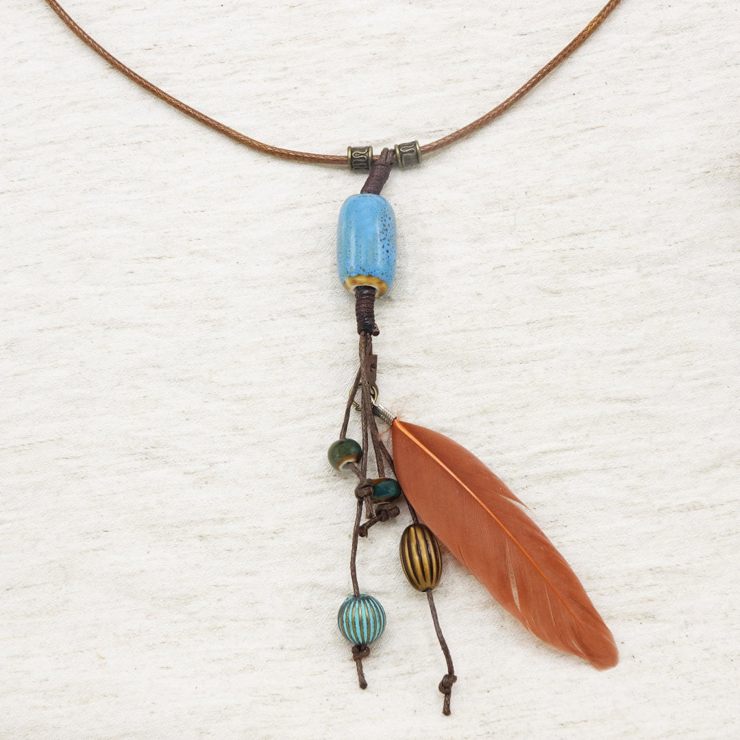 Boho Beaded Long Necklace