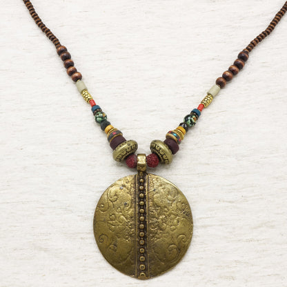 Boho Beaded Long Pendant Necklace