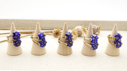 Murano-Style Millefiori Glass Rings – Assorted Band Designs | Wholesale Only