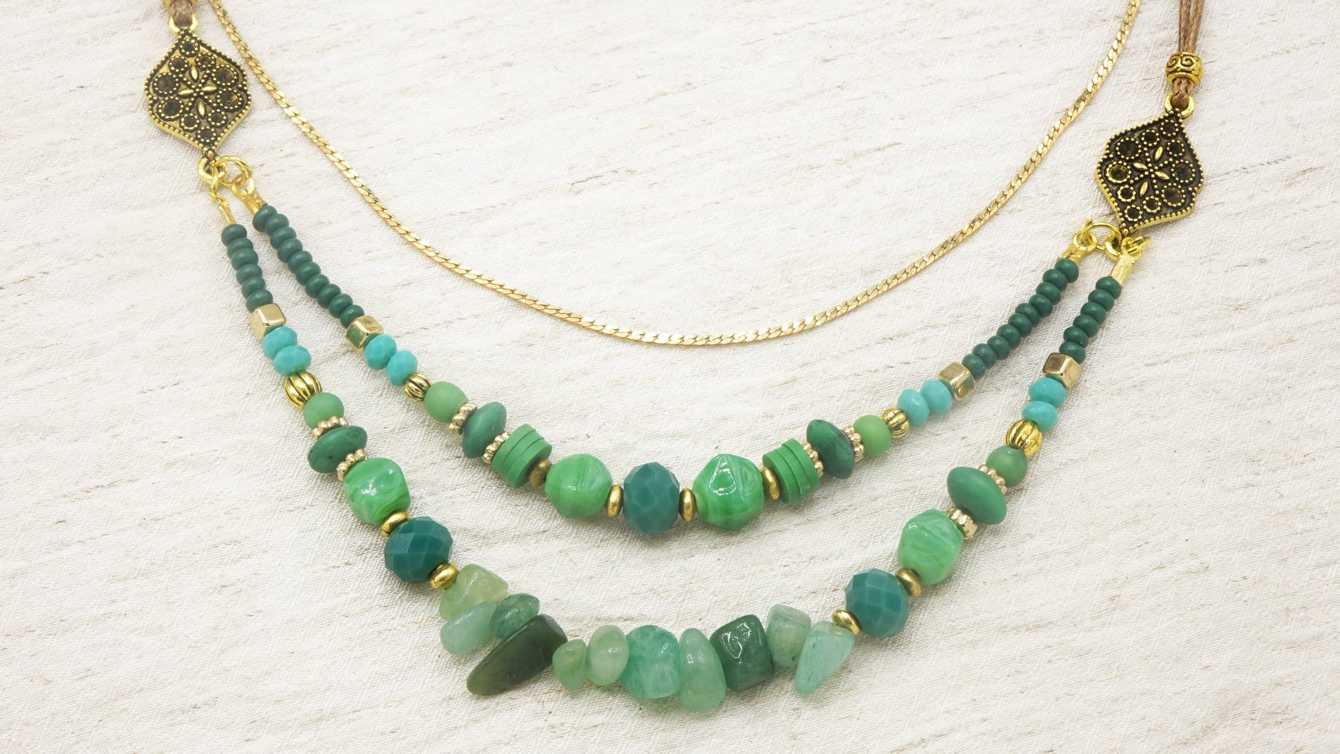 Jade Beaded Necklace - Verna Artisan Works