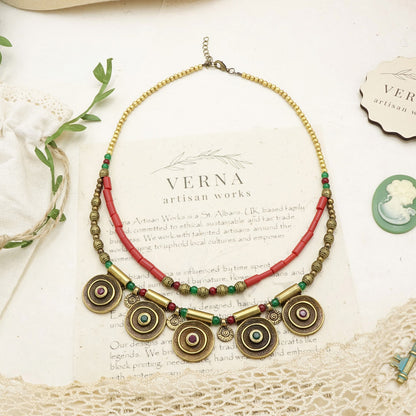 Bohemian Tribal Beaded Necklace