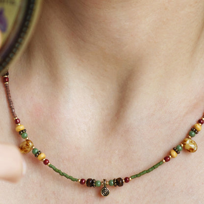 Koru Spiral New Begining Necklace - Verna Artisan Works