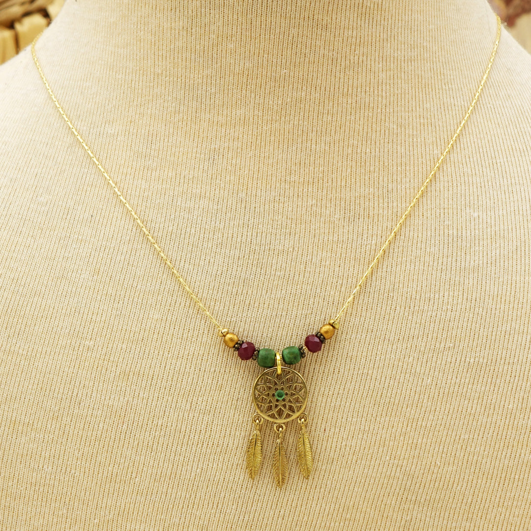Boho Dreamcatcher Necklace