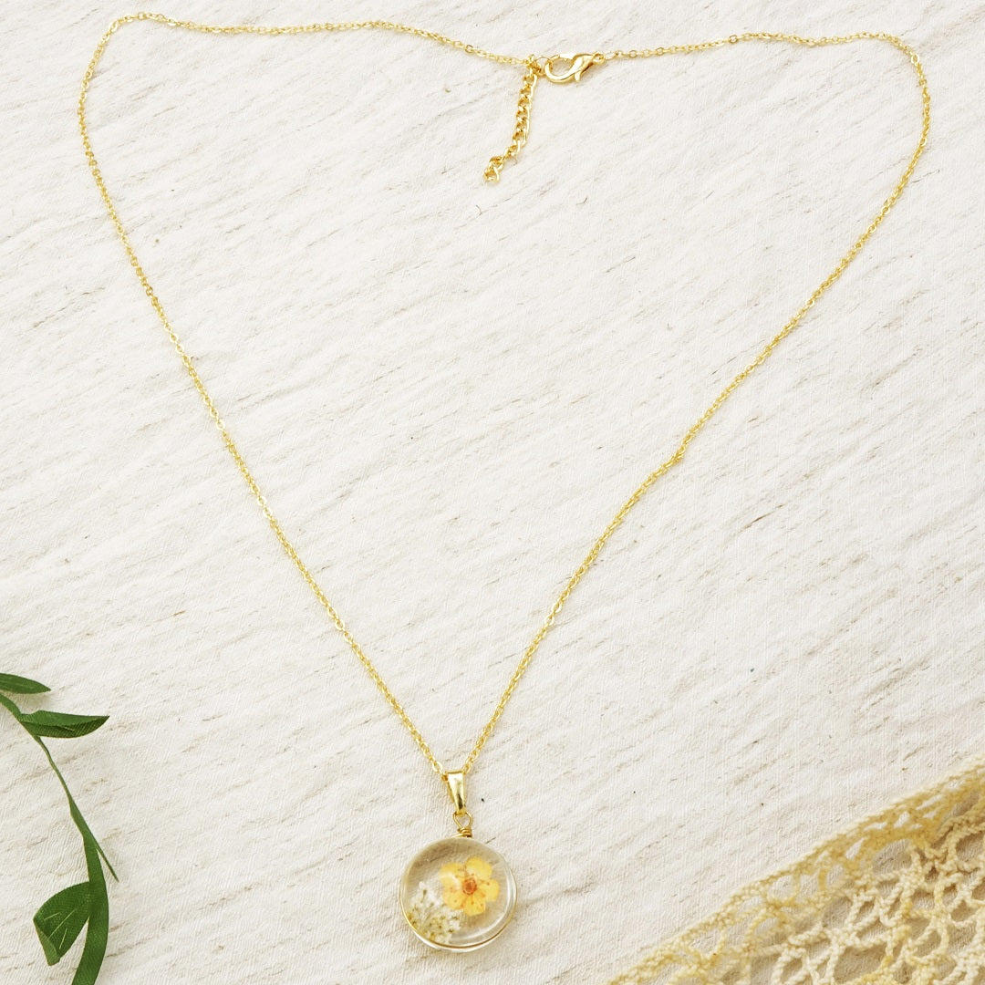 Buttercup Real Flower Necklace