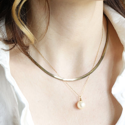Pearl Layered Chain Necklace