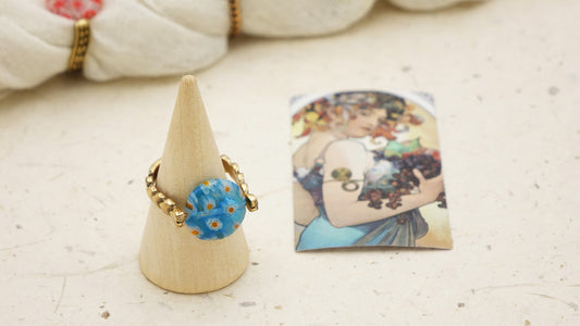 Murano-Style Millefiori Glass Rings | Wholesale Listing