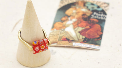 Murano-Style Millefiori Glass Rings | Wholesale Listing