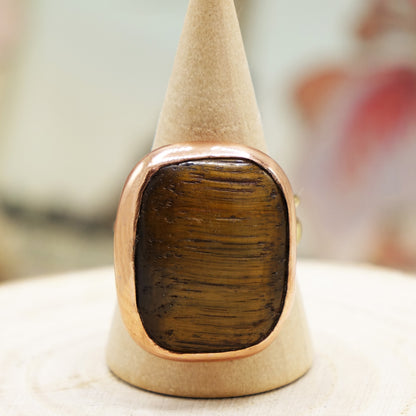 Shop adjustable Tiger Eye rings