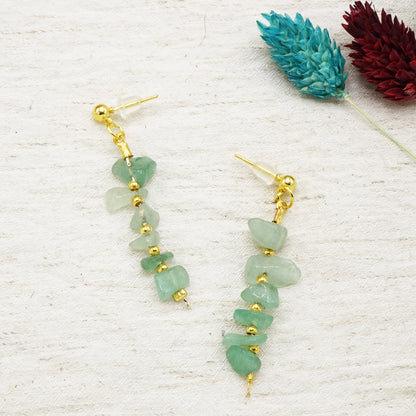 Aventurine Crystal Stone Earrings