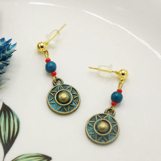 Sunburst Charm Earrings
