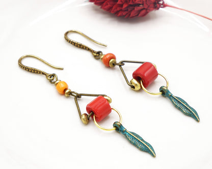 Boho Feather Earrings
