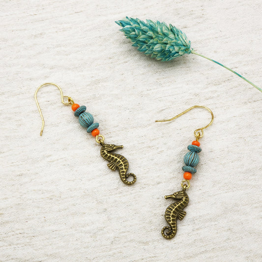 Boho Seahorse Earrings