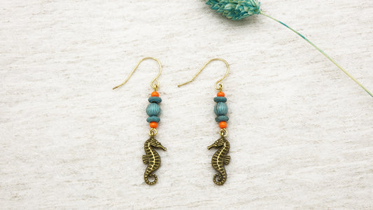 Boho Seahorse Earrings