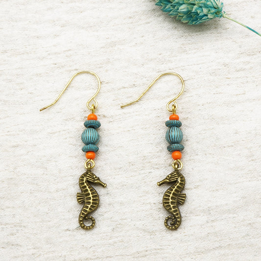 Boho Seahorse Earrings