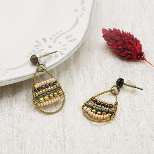 Handwired Teardrop Earrings