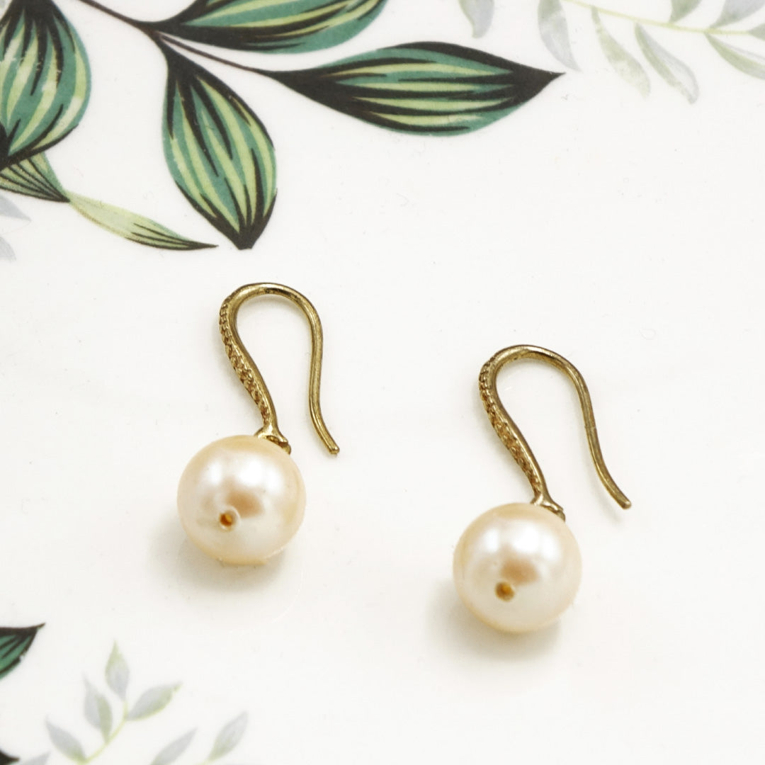Glass Pearl Drop Earrings