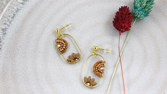 Handwired Flower Earrings