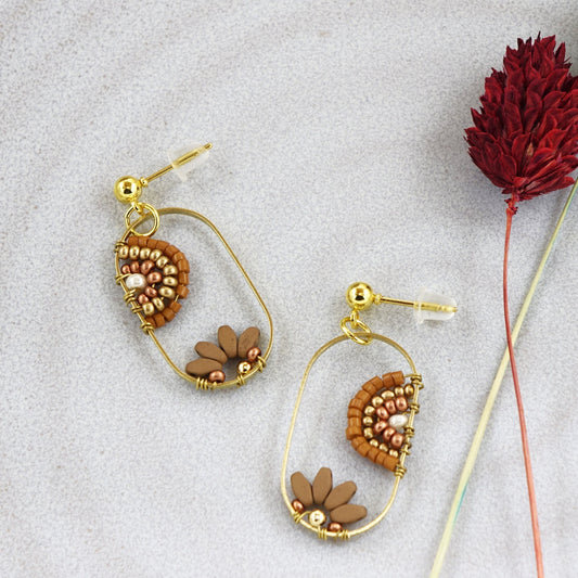 Handwired Flower Earrings