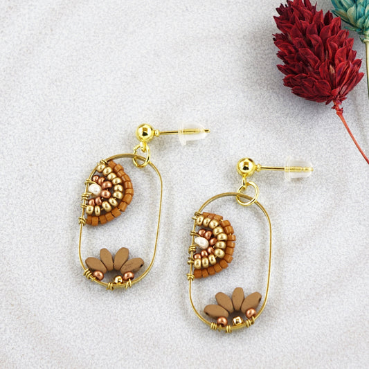 Handwired Flower Earrings