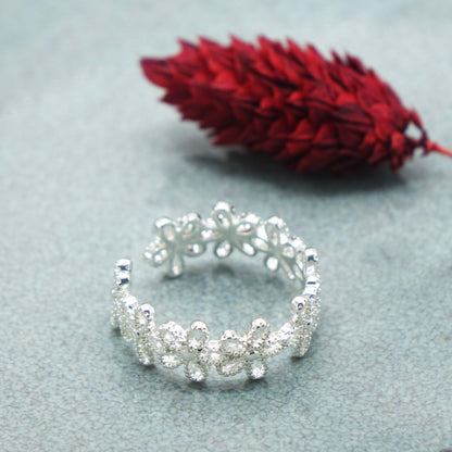 Forget-Me-Not Flower Silver Ring