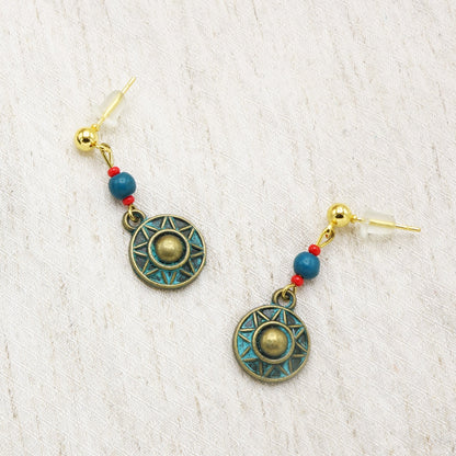 Sunburst Charm Earrings