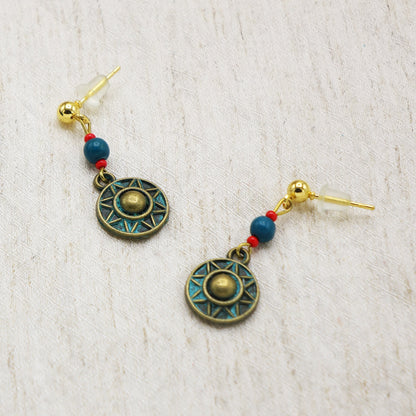 Sunburst Charm Earrings