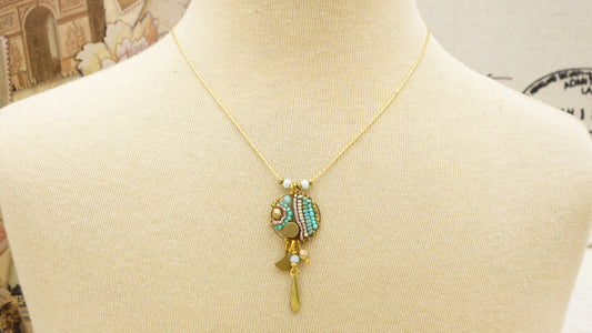 Boho Handwired Necklace - Turquoise