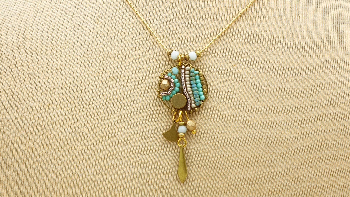 Boho Handwired Necklace - Turquoise