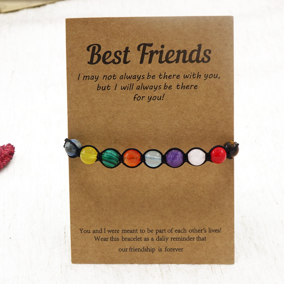 Chakra Macrame Beaded Bracelet