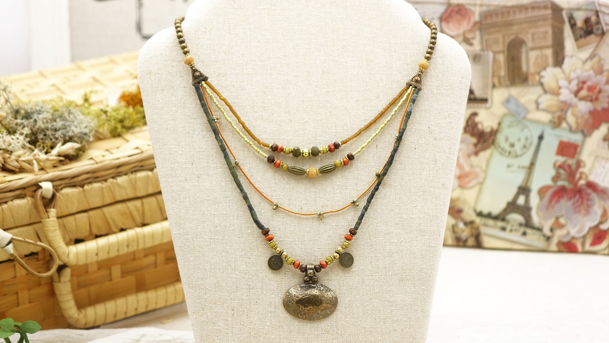 Boho Beaded Layered Necklace - Verna Artisan Works