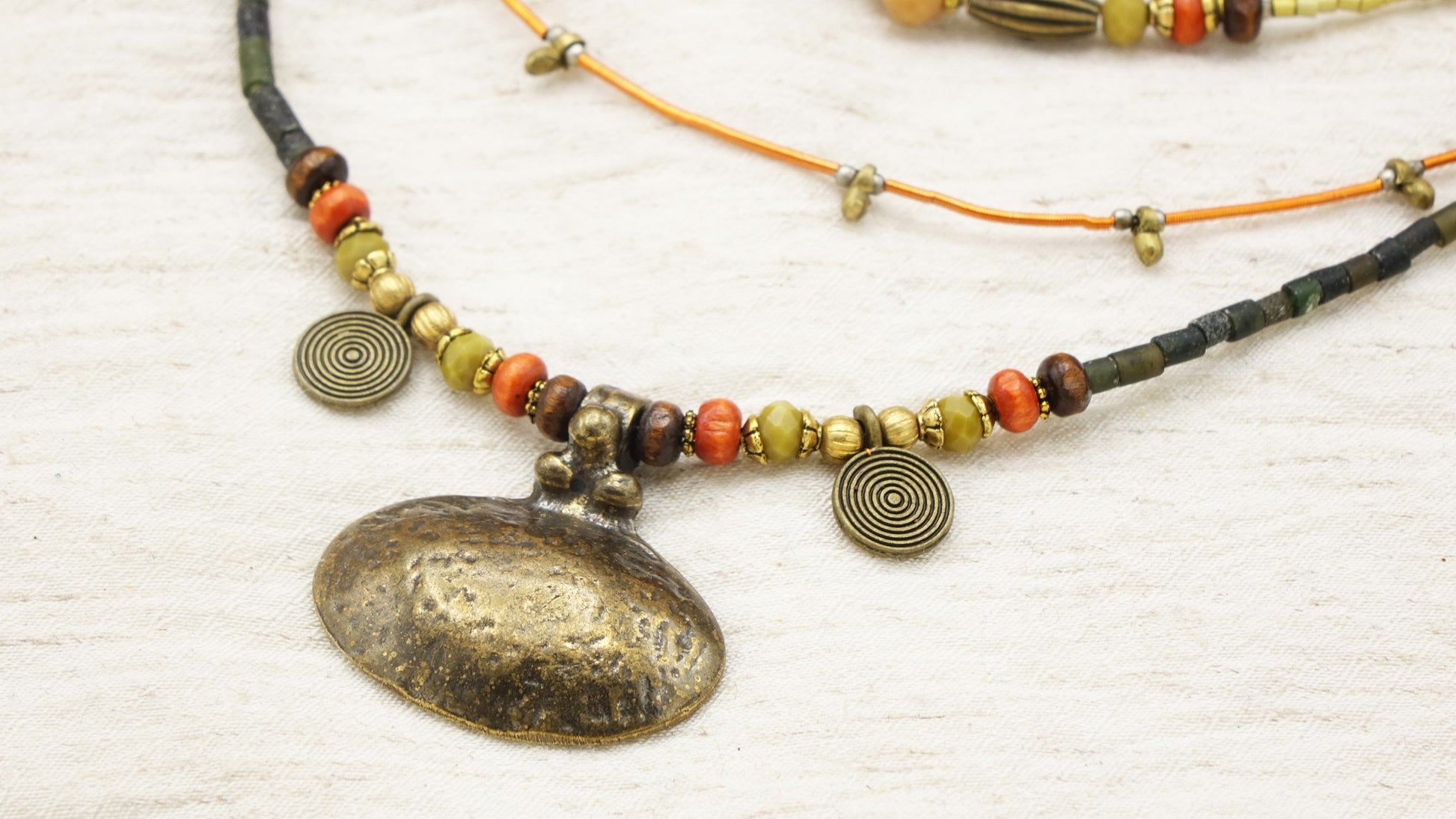 Boho Beaded Layered Necklace - Verna Artisan Works