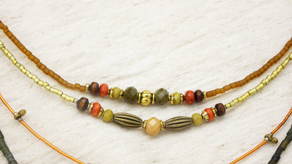 Boho Beaded Layered Necklace - Verna Artisan Works