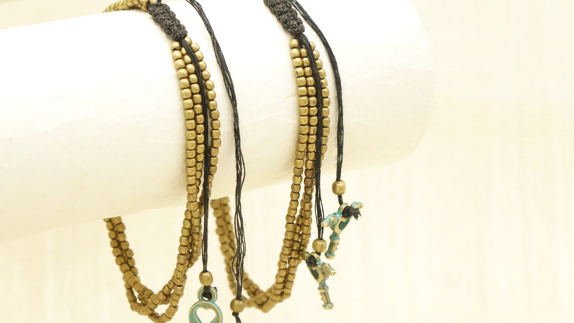 Love Charms Brass Bracelet - Verna Artisan Works