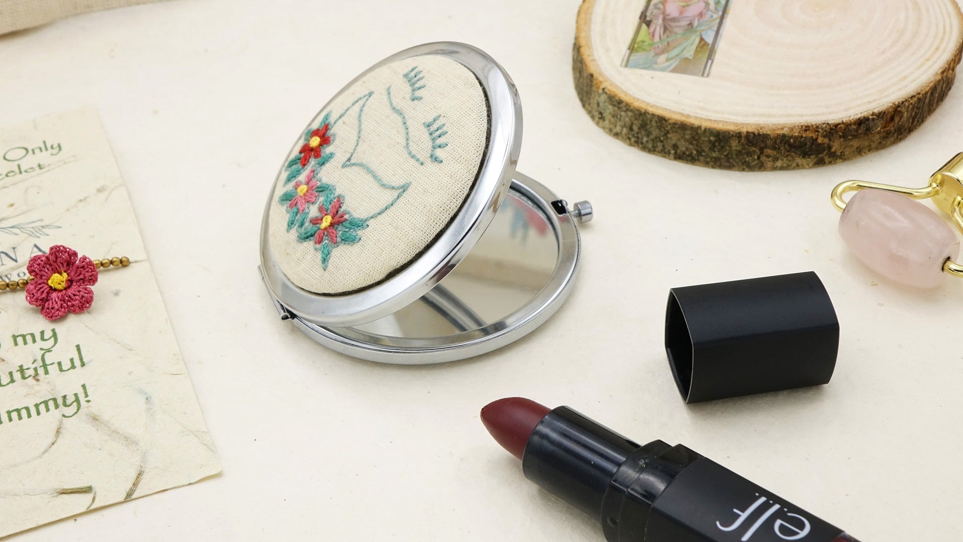 Makeup Bag Vanity Set - Frida Kahlo - Verna Artisan Works