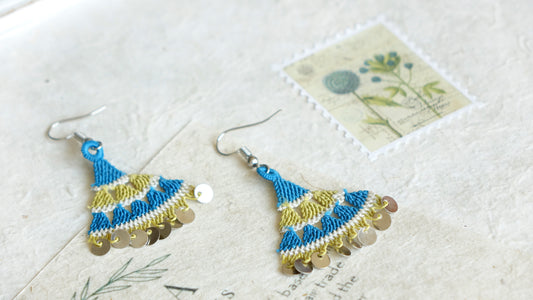 Floral Needle Lace Earrings - Various Colors - Verna Artisan Works