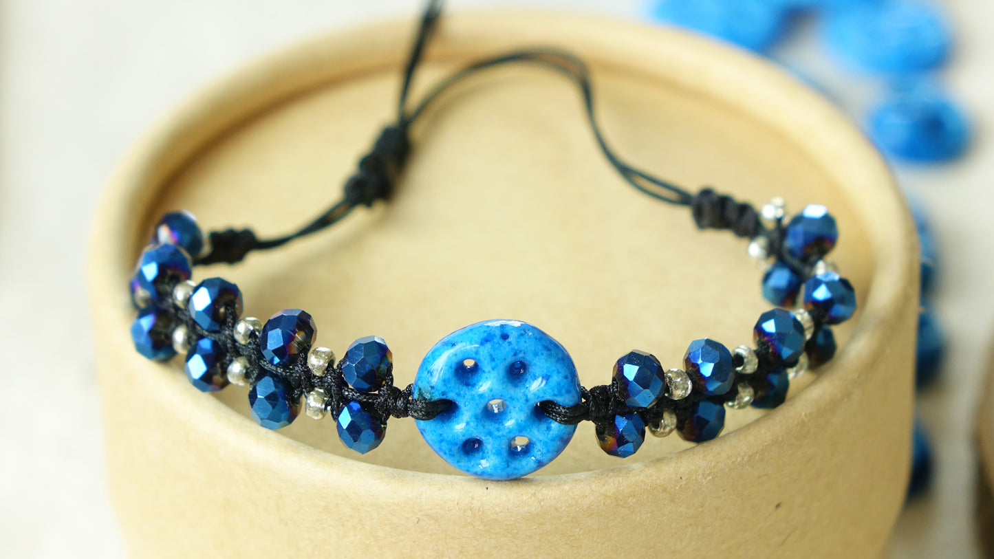 Good Vibes Only Macramé Bracelet - Charm - Verna Artisan Works