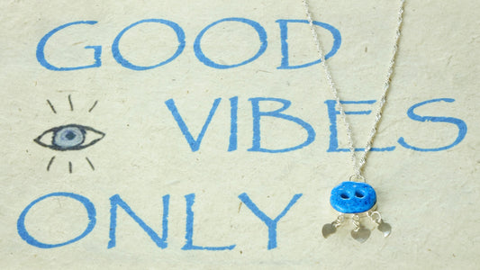 Good Vibes Only Silver Necklace - Verna Artisan Works