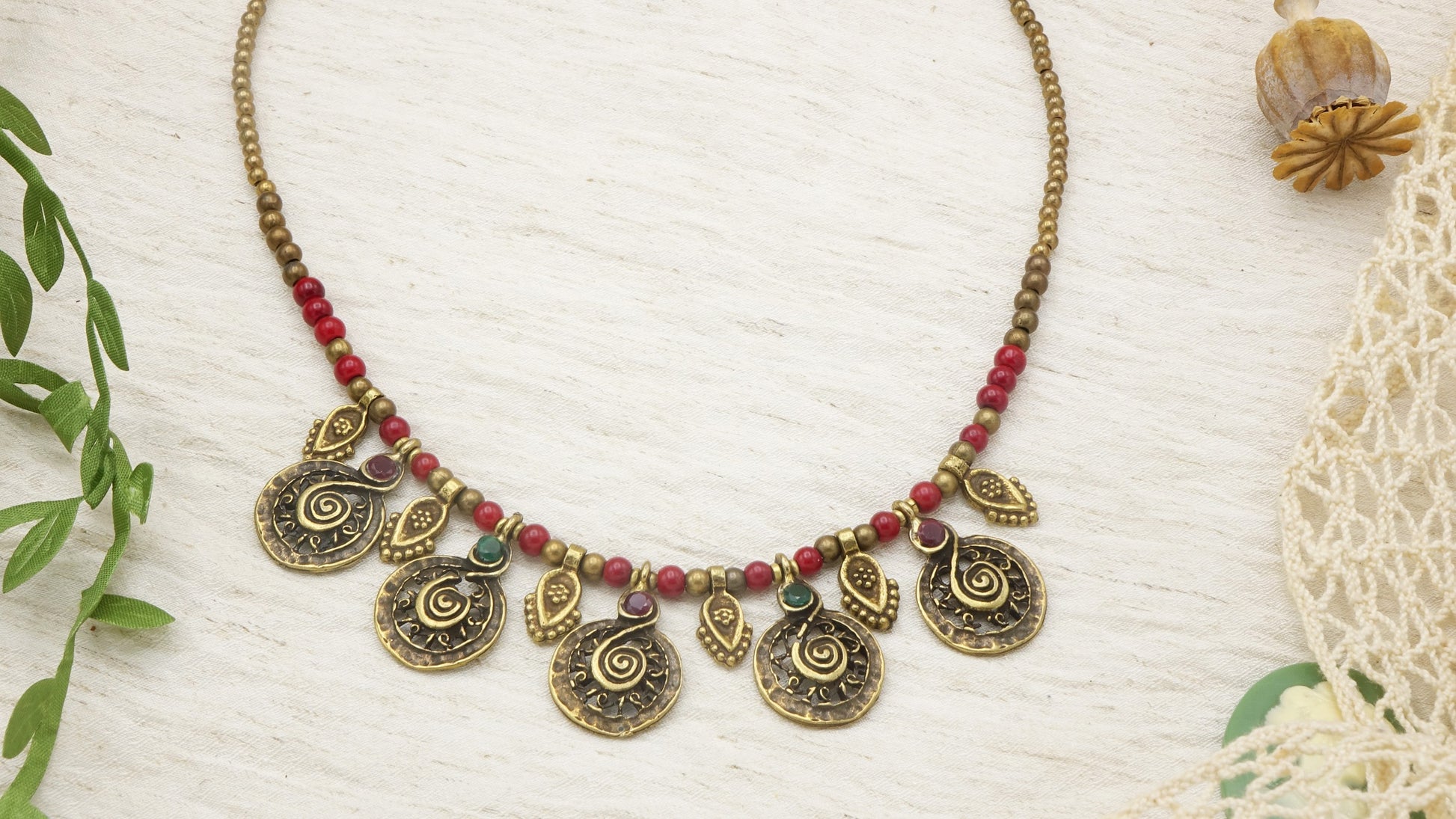 Ancient Goddess Koru Necklace - Verna Artisan Works