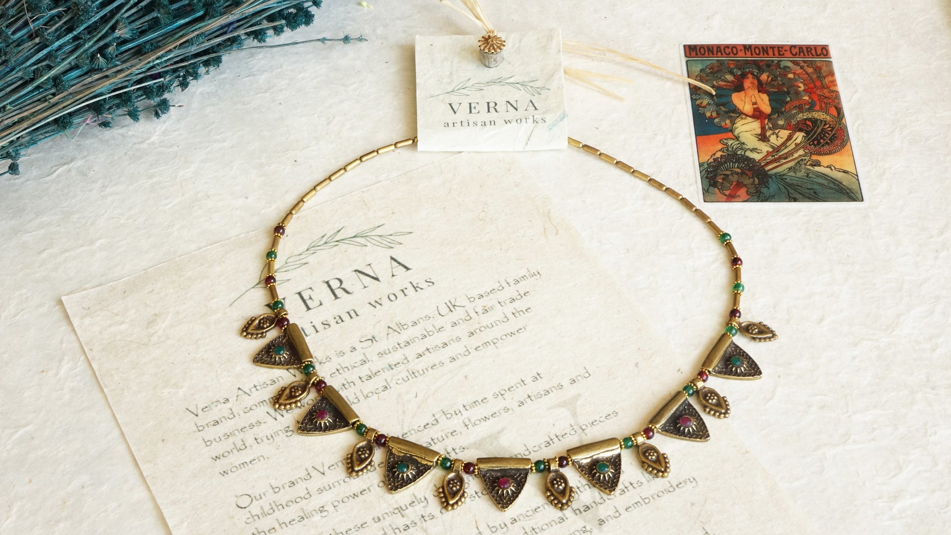Ancient Goddess Chic Necklace - Verna Artisan Works