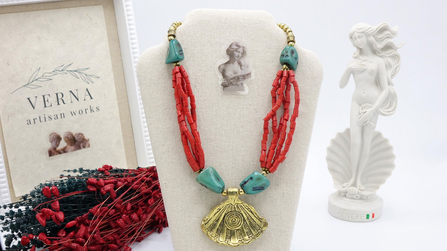 Ancient Goddess Necklace - Venus Rising - Verna Artisan Works
